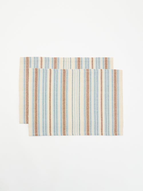 Set van 2 rechthoekige placemats - Kiabi Set van 2 rechthoekige placemats - Kiabi