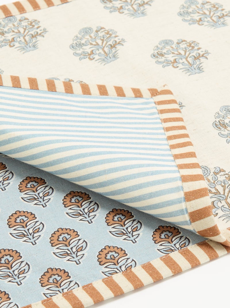 Set van 2 rechthoekige placemats Wit - Kiabi