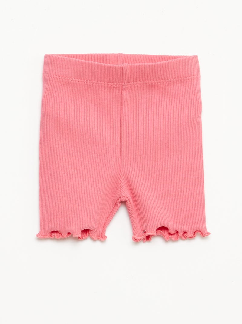 Set van 2 rib leggings Wit - Kiabi