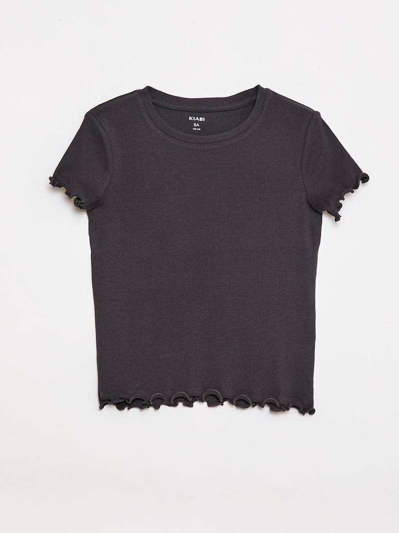 Set van 2 rib T-shirts Biege - Kiabi