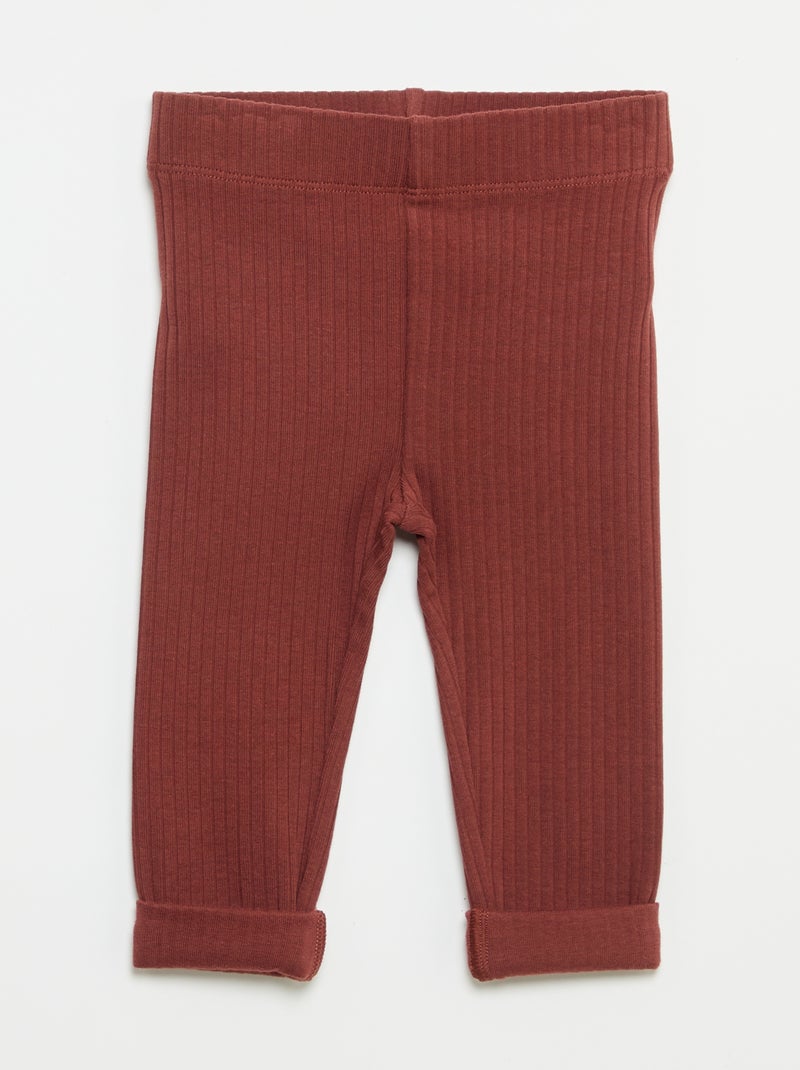 Set van 2 ribleggings Biege - Kiabi