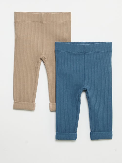 Set van 2 ribleggings - Kiabi Set van 2 ribleggings - Kiabi