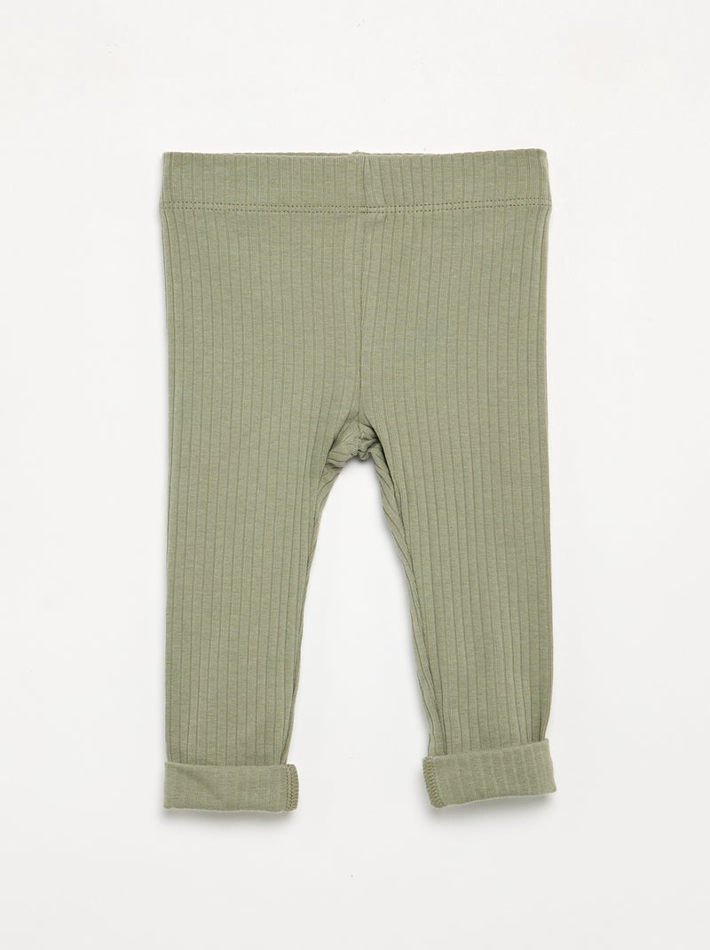 Set van 2 ribleggings Groen - Kiabi