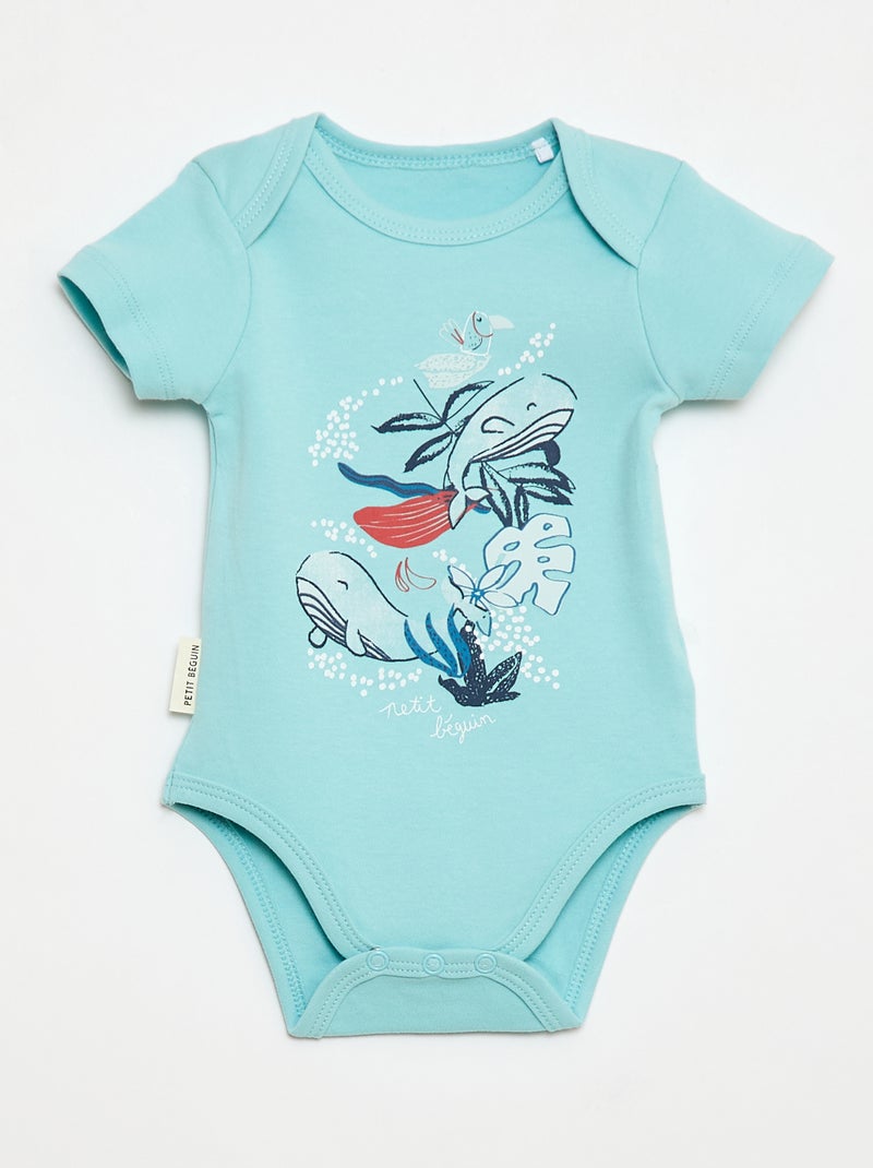 Set van 2 rompers 'Petit Béguin' Blauw - Kiabi