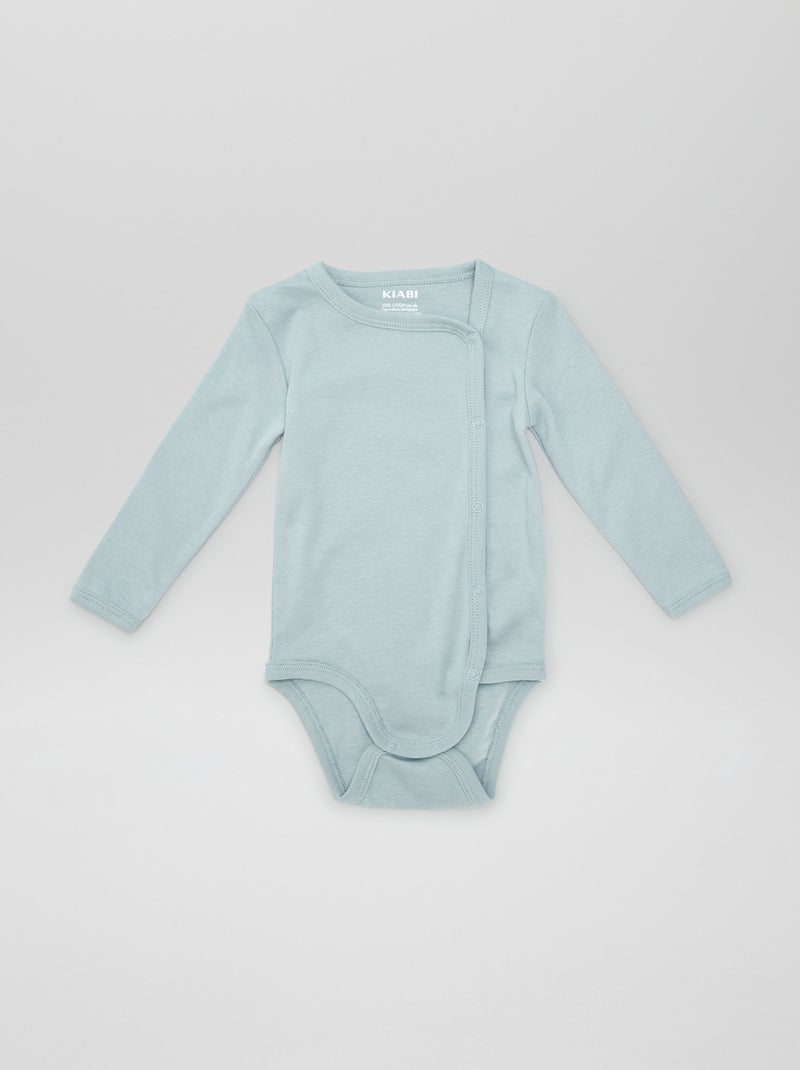 Set van 2 rompertjes - gemakkelijk aan te trekken collectie BLAUW - Kiabi