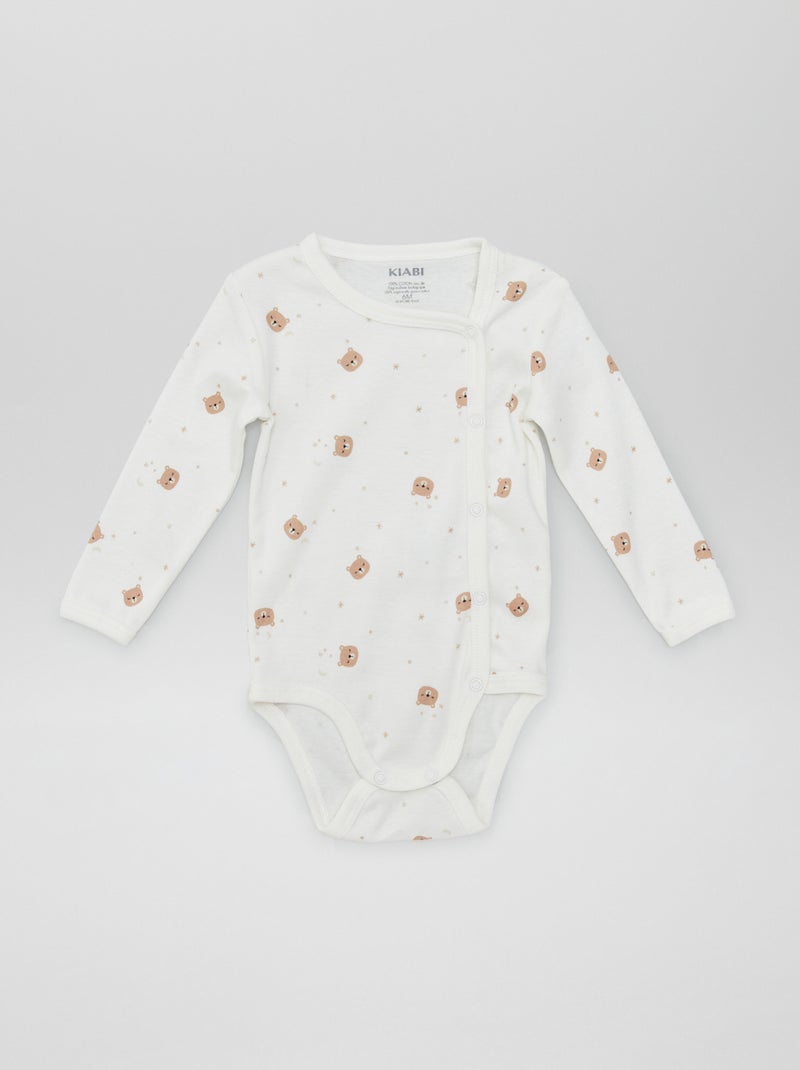 Set van 2 rompertjes - gemakkelijk aan te trekken collectie BLAUW - Kiabi