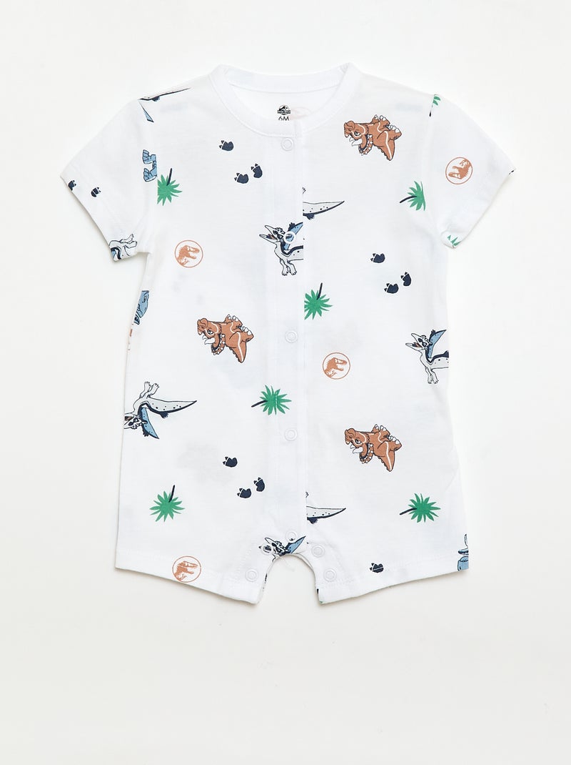 Set van 2 rompertjes 'Jurassic World' Wit - Kiabi