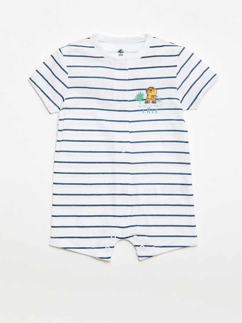 Set van 2 rompertjes 'Jurassic World' Wit - Kiabi