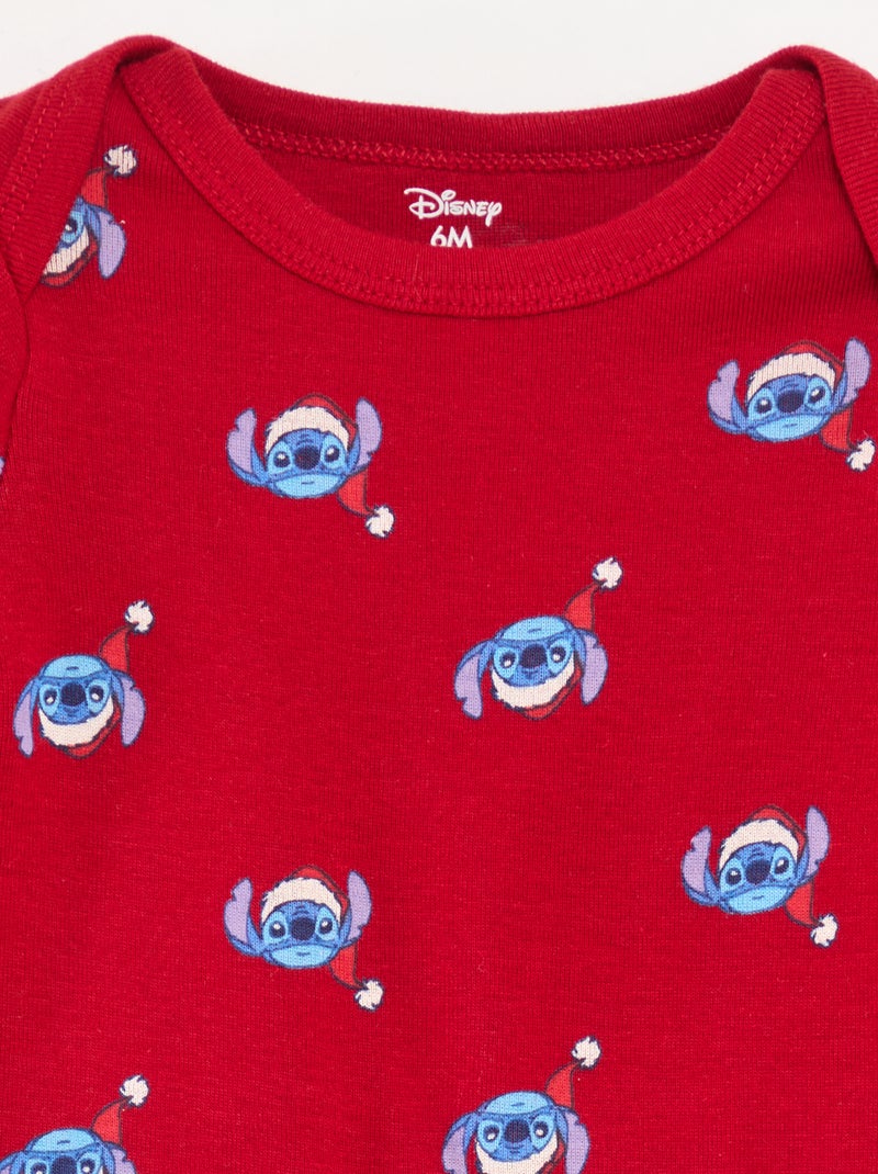 Set van 2 rompertjes 'Stitch' 'Disney' Rood - Kiabi