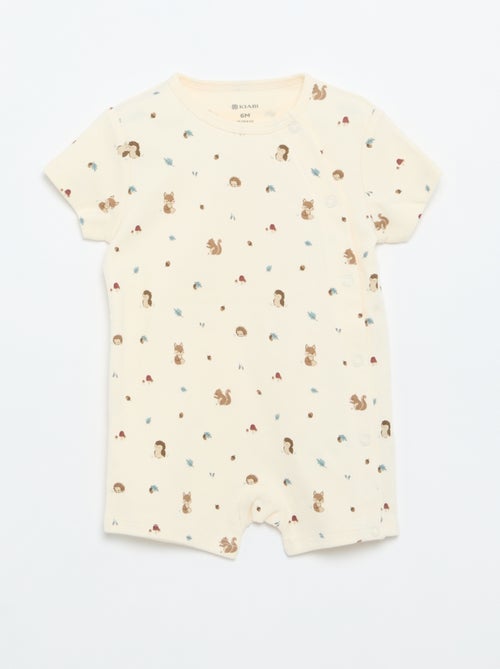 Set van 2 rompertjes van jersey met korte mouwen - Kiabi