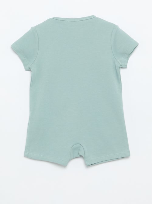 Set van 2 rompertjes van jersey met korte mouwen - Kiabi