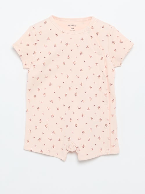 Set van 2 rompertjes van jersey met korte mouwen - Kiabi