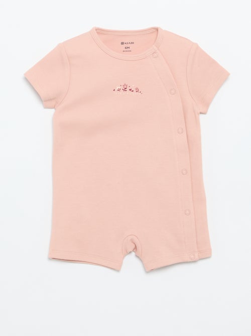 Set van 2 rompertjes van jersey met korte mouwen - Kiabi
