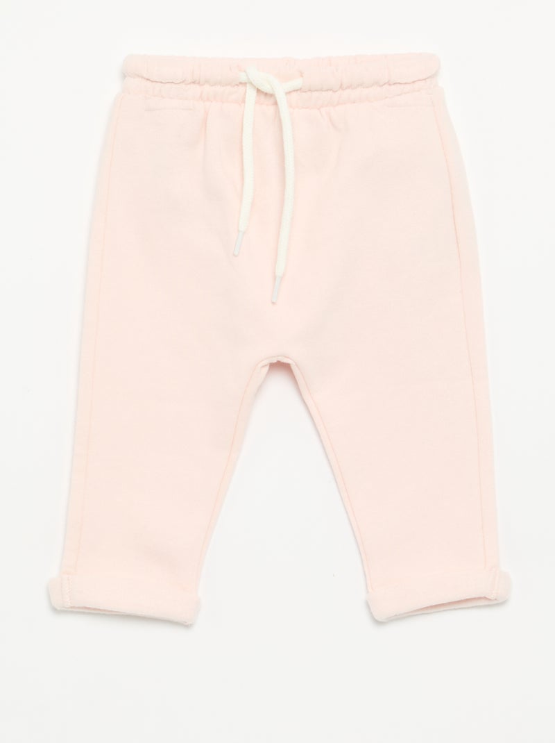 Set van 2 sarouelbroeken van molton Rose - Kiabi