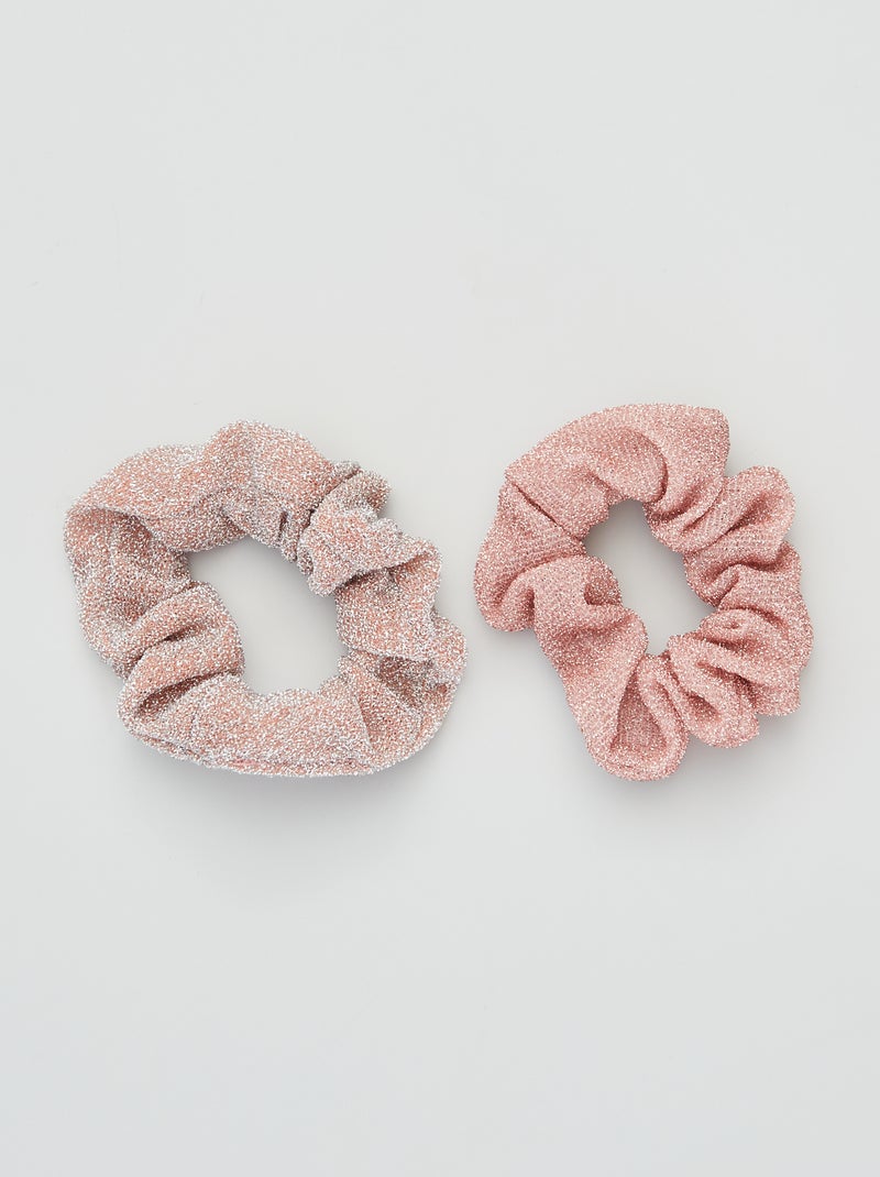 Set van 2 scrunchies met pailletten meerkleurig - Kiabi