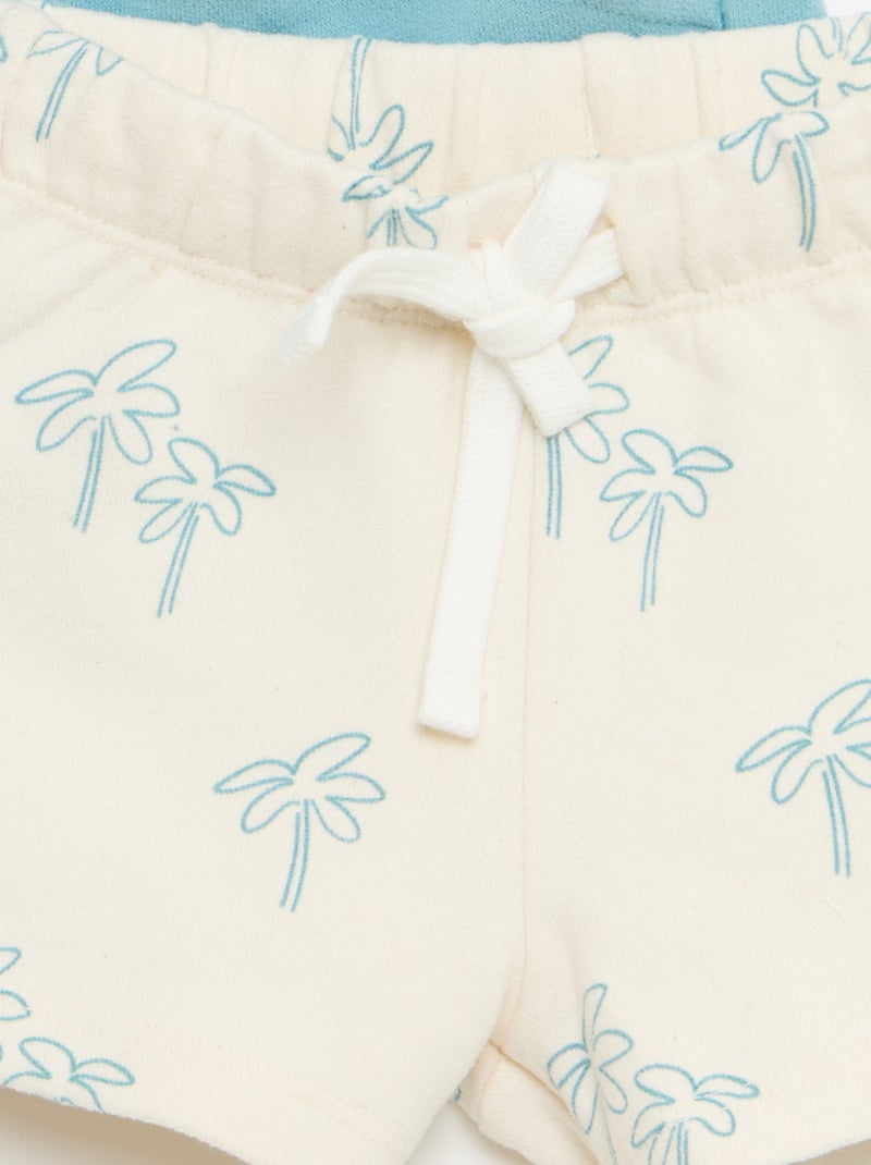 Set van 2 shorts Blauw - Kiabi