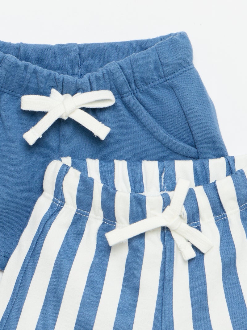 Set van 2 shorts Donkerblauw - Kiabi