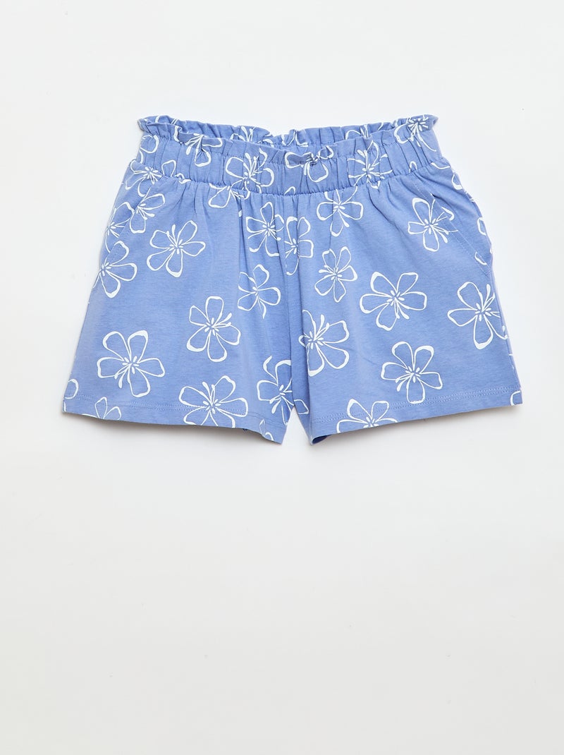 Set van 2 shorts met elastische taille Blauw - Kiabi