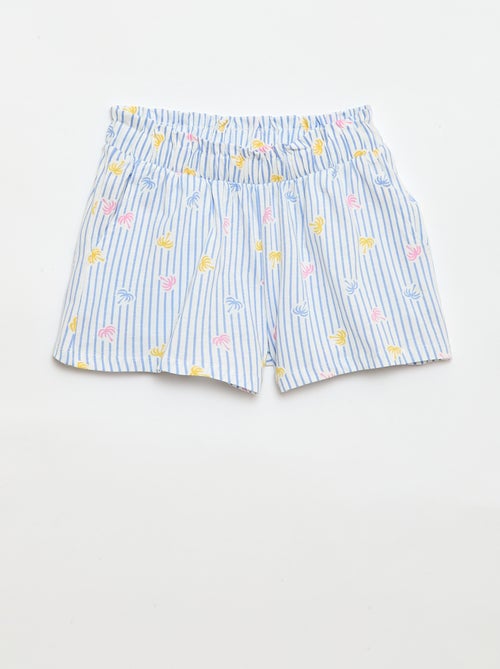 Set van 2 shorts met elastische taille - Kiabi