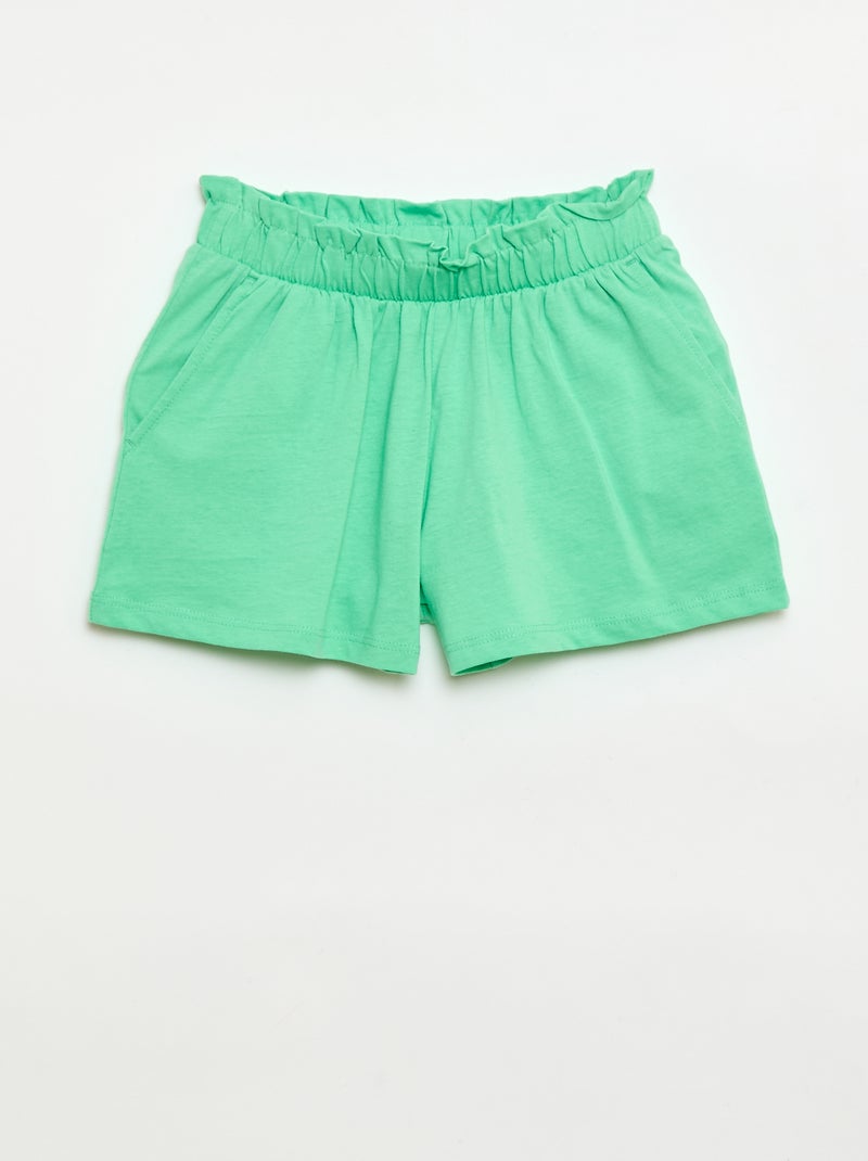 Set van 2 shorts met elastische taille Wit - Kiabi