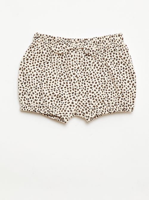 Set van 2 shorts met fantasie strikjes - Kiabi
