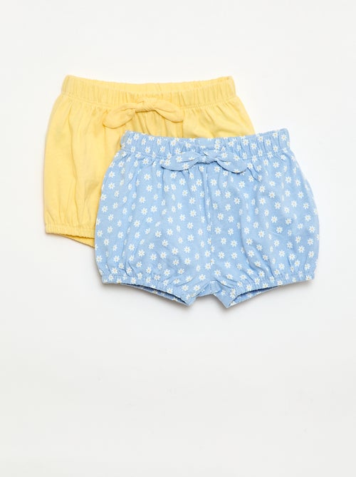 Set van 2 shorts met fantasie strikjes - Kiabi