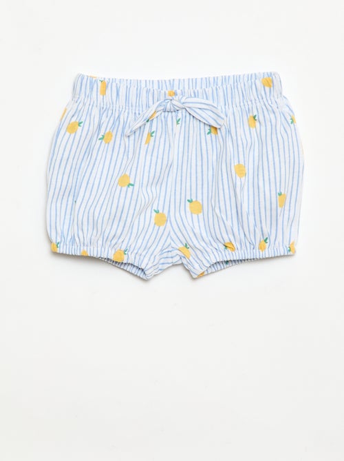 Set van 2 shorts met fantasie strikjes - Kiabi