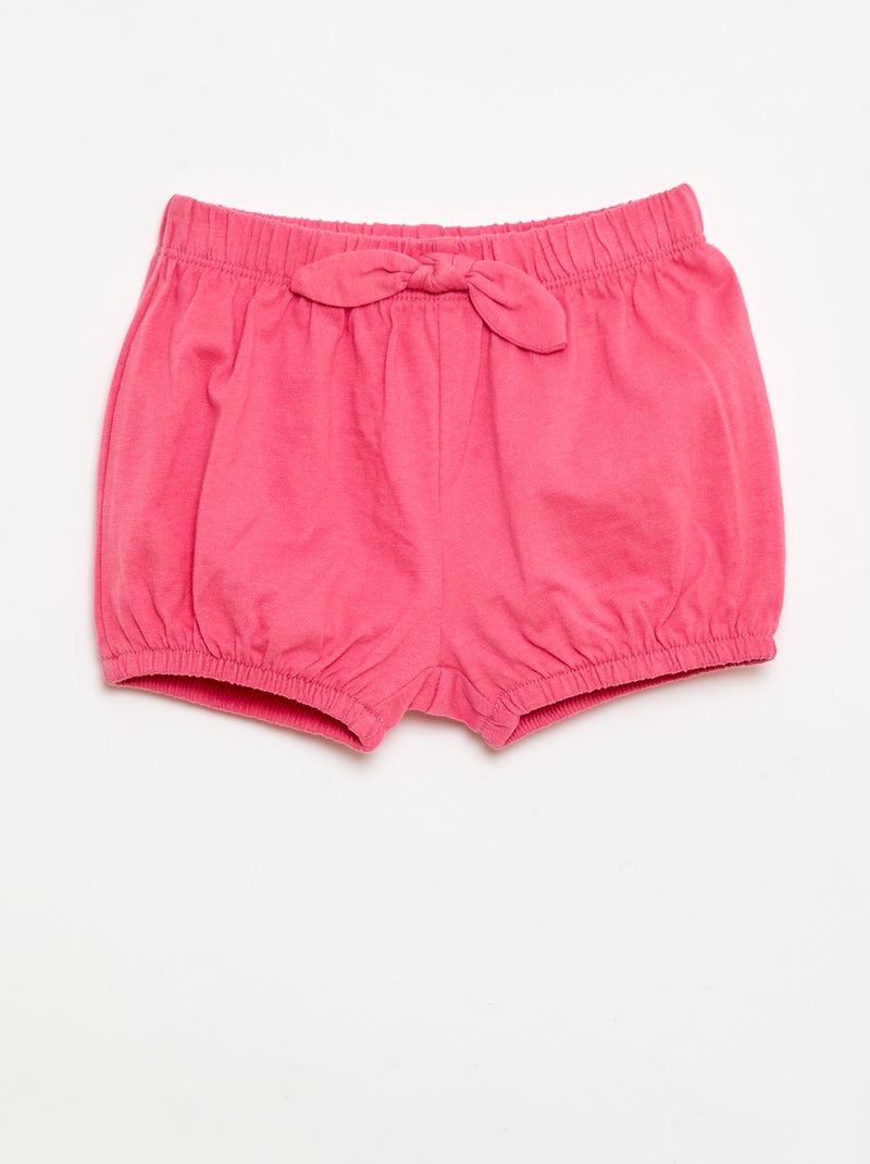 Set van 2 shorts met fantasie strikjes Wit - Kiabi