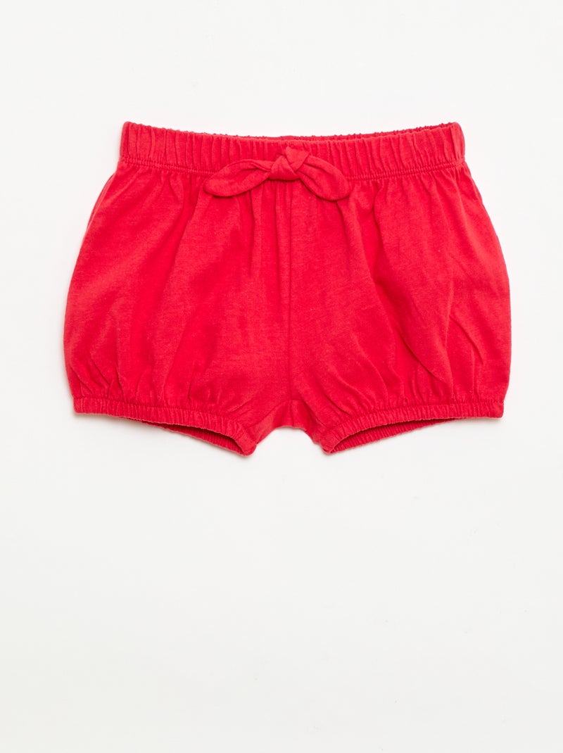 Set van 2 shorts met fantasie strikjes Wit - Kiabi