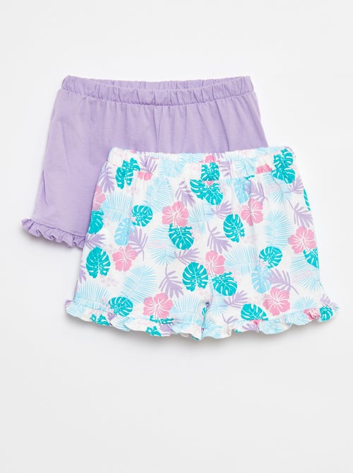 Set van 2 shorts met ruches - Kiabi