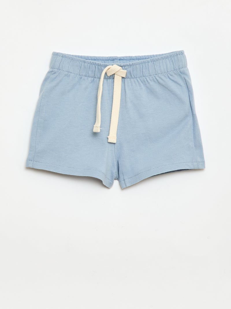 Set van 2 shorts van jersey Blauw - Kiabi