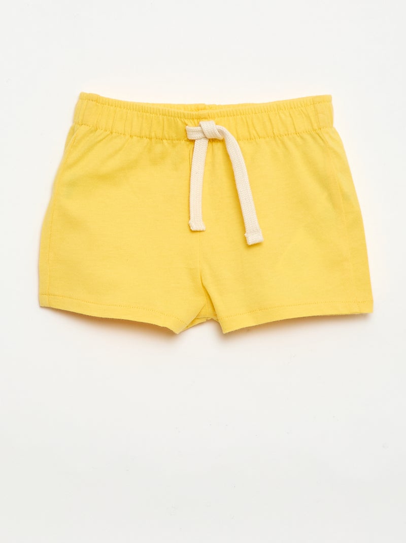 Set van 2 shorts van jersey Geel - Kiabi