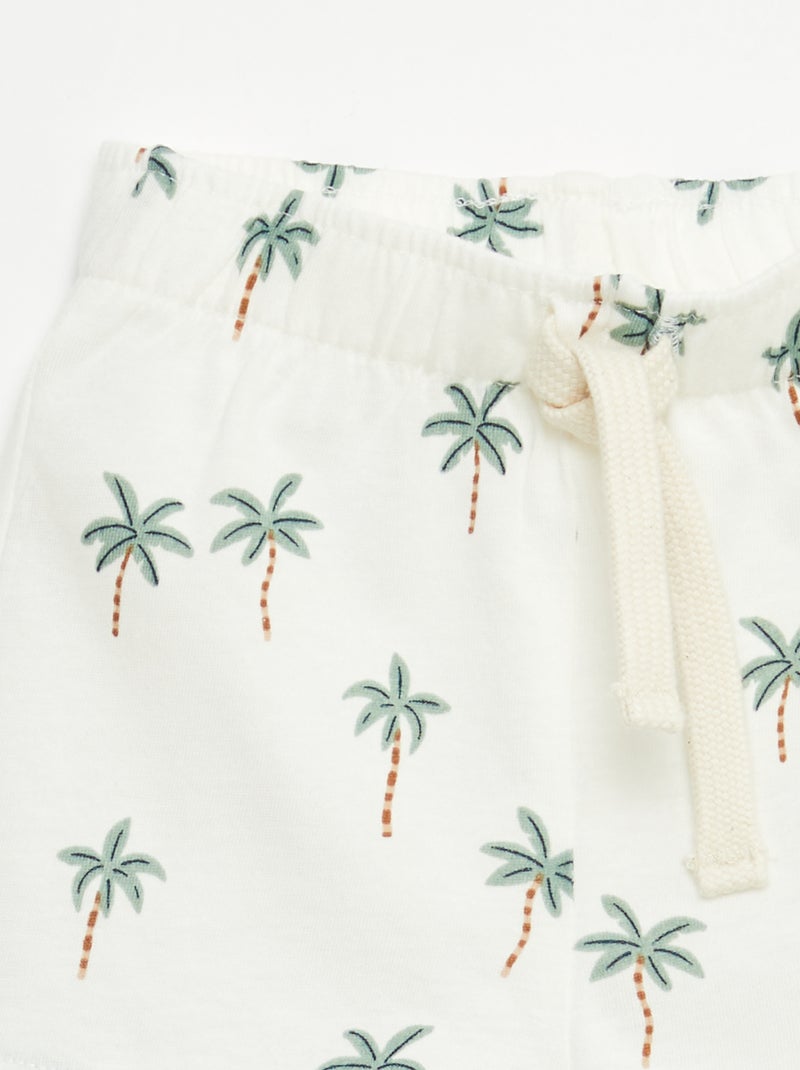 Set van 2 shorts van jersey Wit - Kiabi