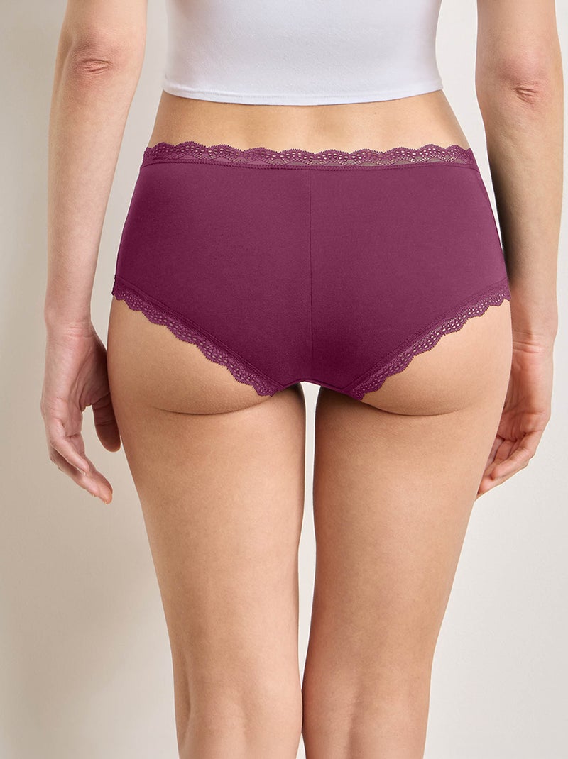 Set van 2 shorty's met kanten randen Rose - Kiabi