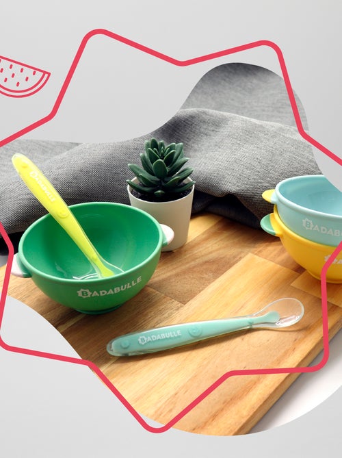 Set van 2 siliconen lepeltjes 'Badabulle' - Kiabi