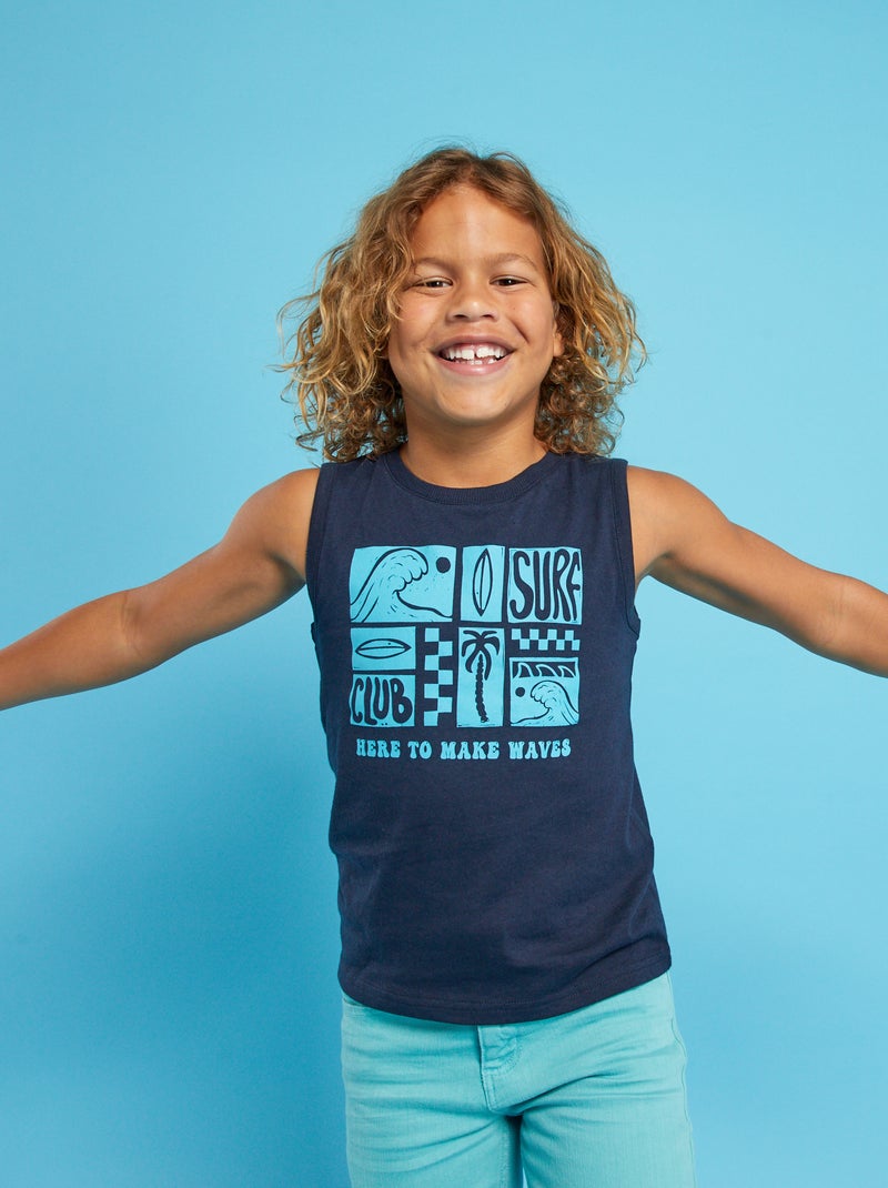 Set van 2 singlets BLAUW - Kiabi