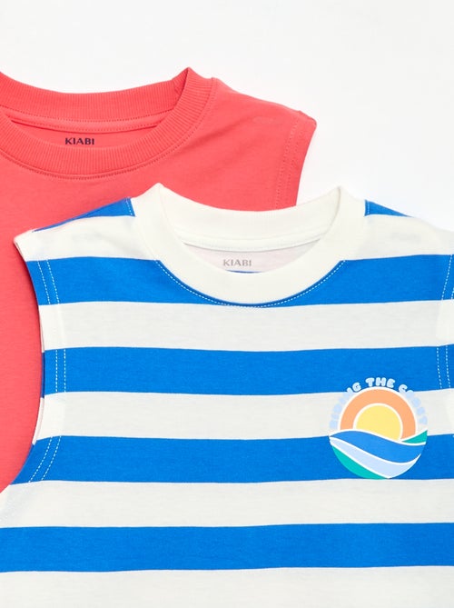 Set van 2 singlets met ronde hals - Kiabi