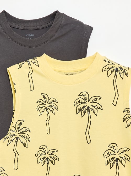 Set van 2 singlets met ronde hals - Kiabi