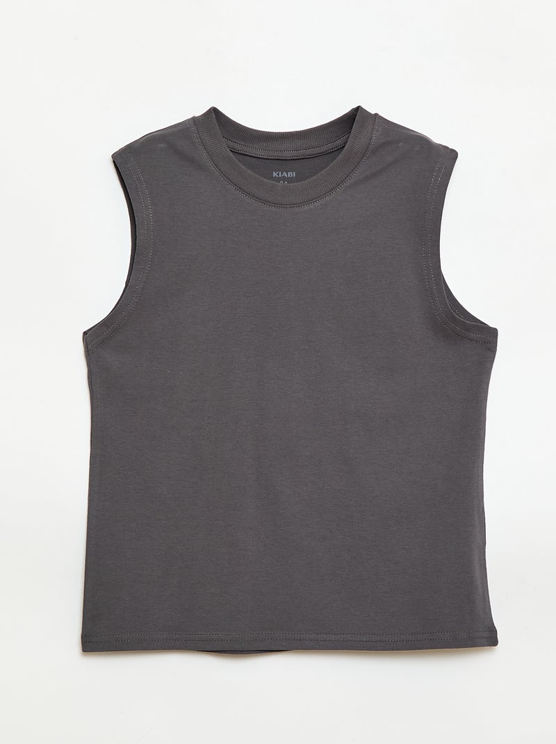 Set van 2 singlets met ronde hals Geel - Kiabi