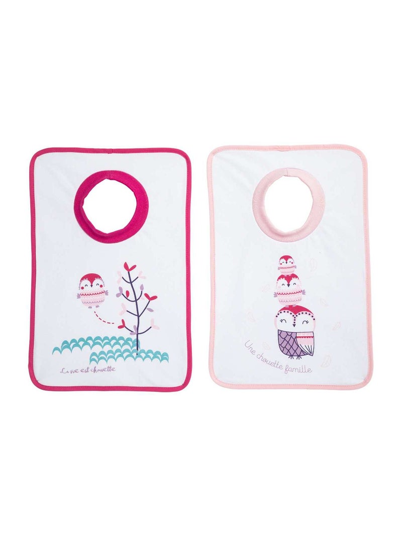 Set van 2 slabbetjes om aan te trekken roze - Kiabi