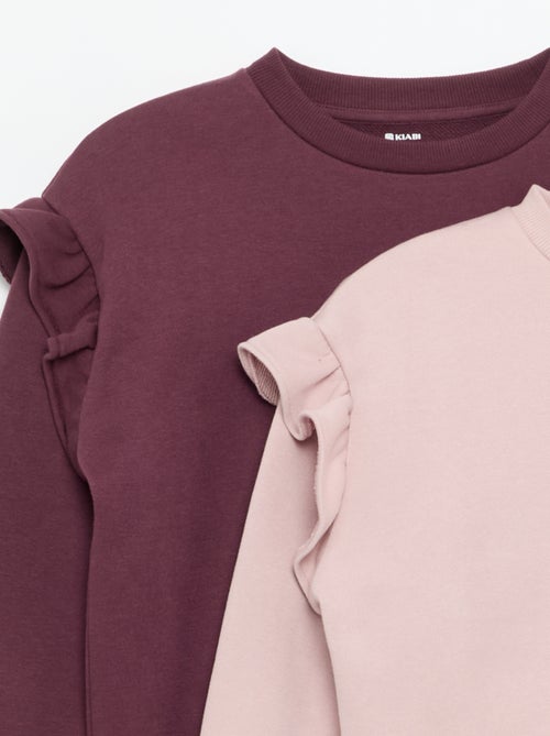 Set van 2 sweaters met ruches op de schouders - Kiabi