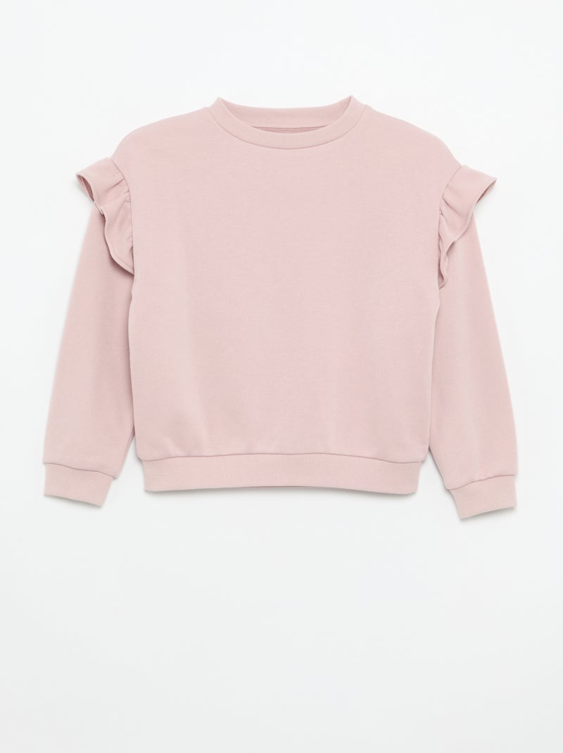 Set van 2 sweaters met ruches op de schouders Paars - Kiabi