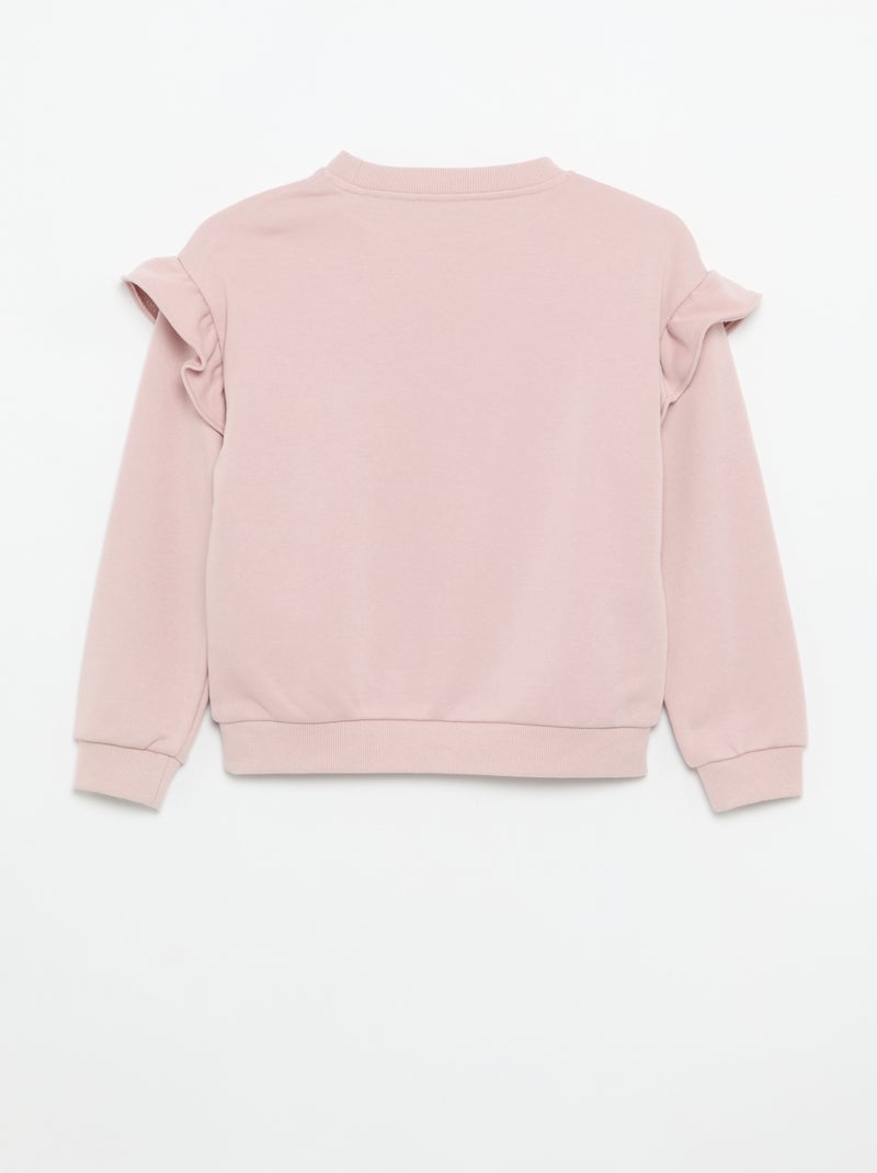 Set van 2 sweaters met ruches op de schouders Paars - Kiabi