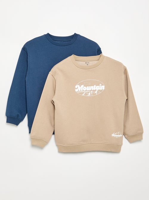 Set van 2 sweats met lange mouwen - Kiabi