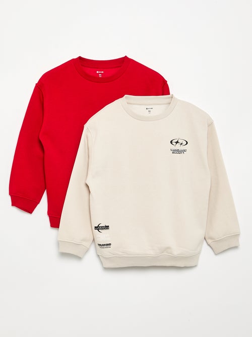 Set van 2 sweats met lange mouwen - Kiabi