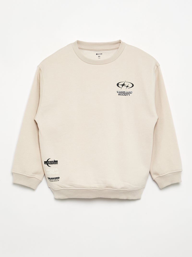 Set van 2 sweats met lange mouwen Biege - Kiabi