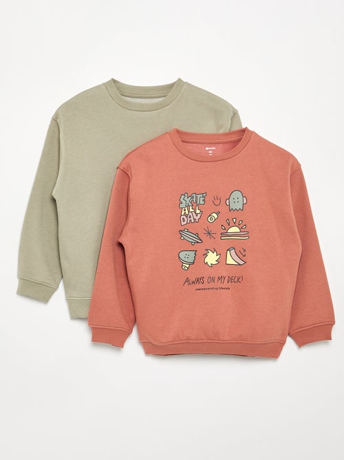 Set van 2 sweats met lange mouwen - Kiabi