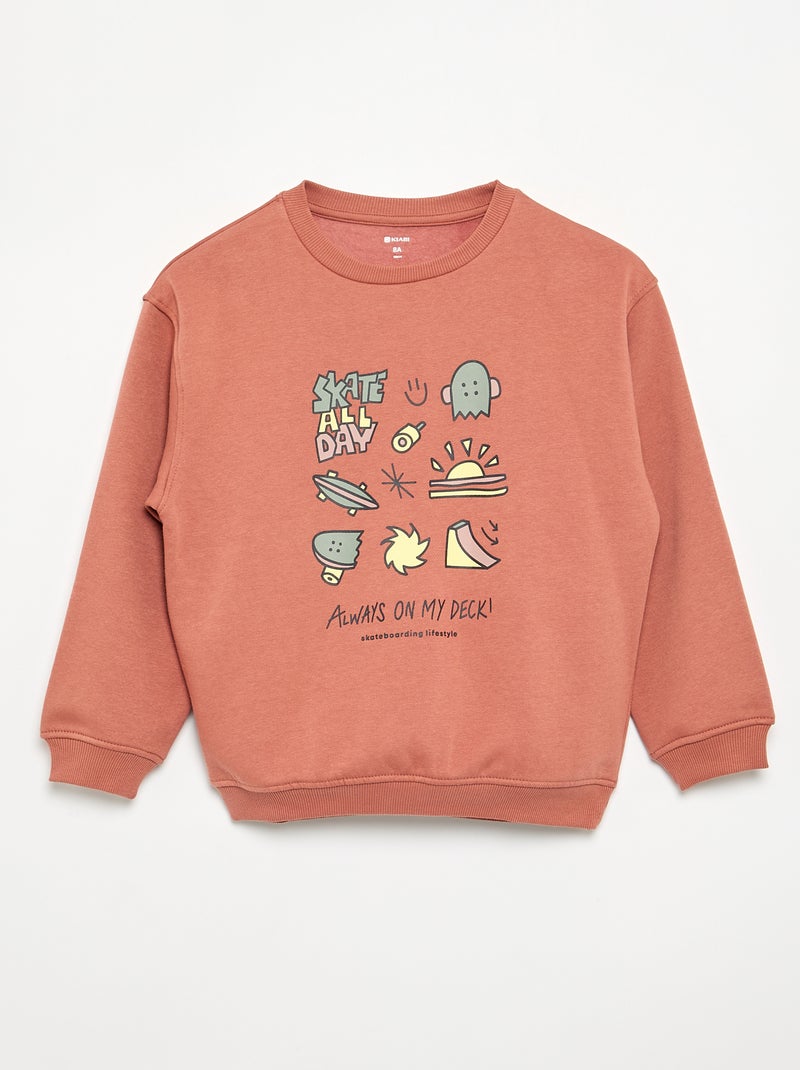 Set van 2 sweats met lange mouwen Bruin - Kiabi