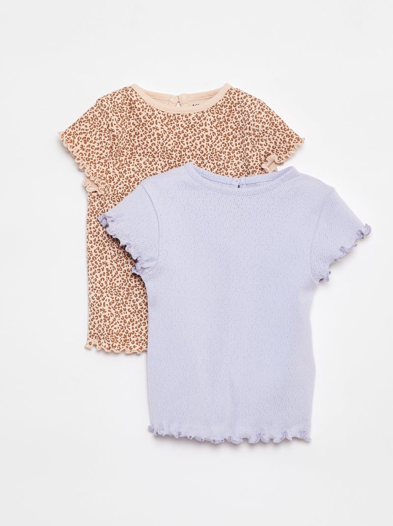 Set van 2 T-shirts BIEGE - Kiabi
