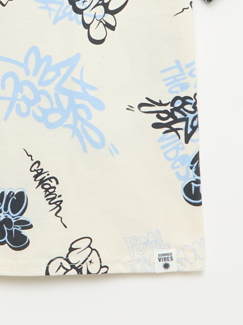 Set van 2 T-shirts Biege - Kiabi